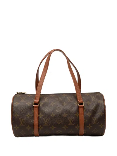 Pre-owned Louis Vuitton 1994 Monogram Papillon 30 Handbag In Brown