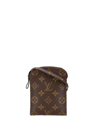 Pre-owned Louis Vuitton 1994 Monogram Pochette Secret Passport Holder Crossbody Bag