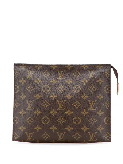 Pre-owned Louis Vuitton 1994 Monogram Toiletry Pouch 26 Clutch Bag