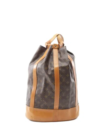 Pre-owned Louis Vuitton 1994 Randonne Gm Monogram Shoulder Bag In Brown