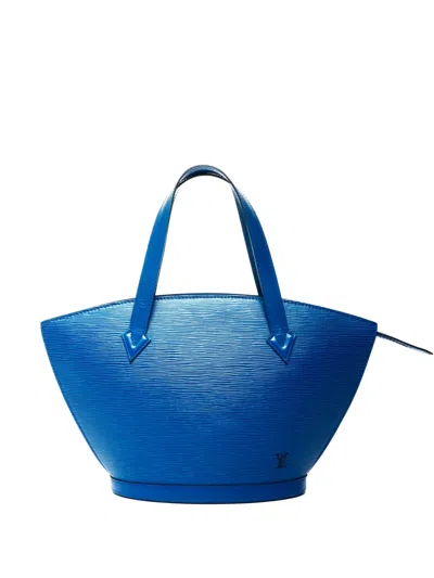 Pre-owned Louis Vuitton 1994 Saint Jacques Épi Tote Bag In Blue