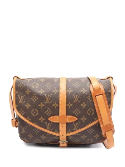Pre-owned Louis Vuitton 1994 Saumur 30 Monogram Shoulder Bag In Brown