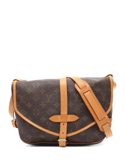 Pre-owned Louis Vuitton 1994 Saumur 30 Shoulder Bag In Brown