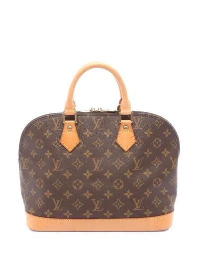 Pre-owned Louis Vuitton 1995 Alma Pm Monogram Tote Bag In Brown