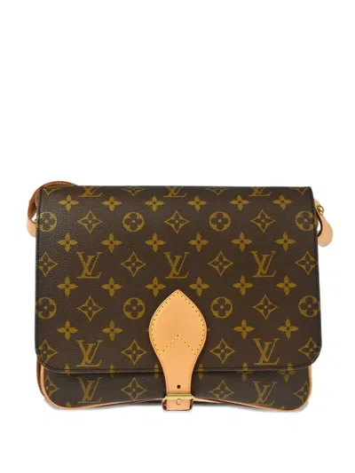 Pre-owned Louis Vuitton 1995 Cartouchiere Gm Shoulder Bag In Brown