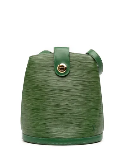 Pre-owned Louis Vuitton 1995 Epi Cluny Shoulder Bag In Green