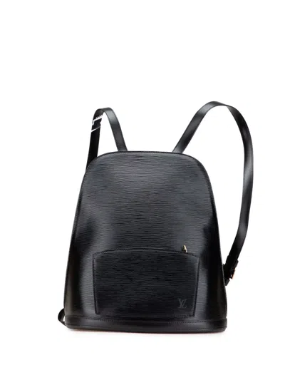 Pre-owned Louis Vuitton 1995 Epi Gobelins Backpack In Black