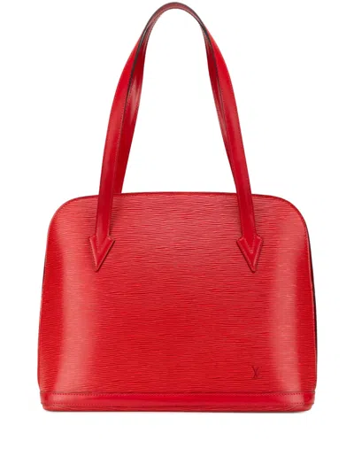 Pre-owned Louis Vuitton 1995 Epi Lussac Shoulder Bag In 红色