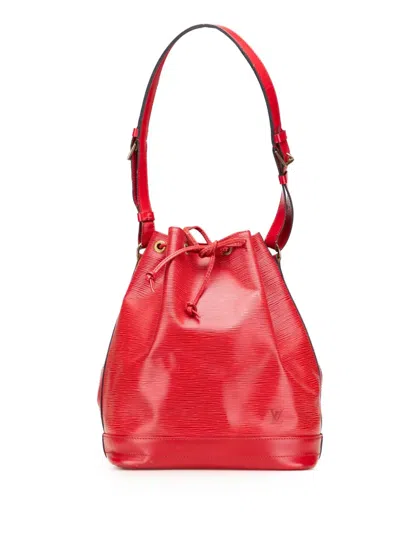 Pre-owned Louis Vuitton 1995 Epi Noe Gm Bucket Bag In Red
