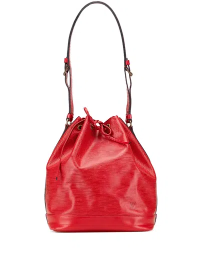 Pre-owned Louis Vuitton 1995 Epi Noe Gm Bucket Bag In Red