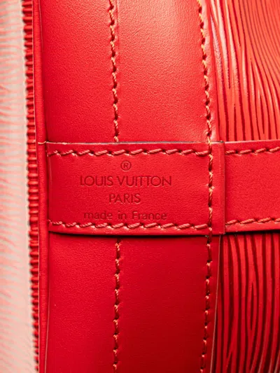 Pre-owned Louis Vuitton 1995 Epi Noe Gm Bucket Bag In Red