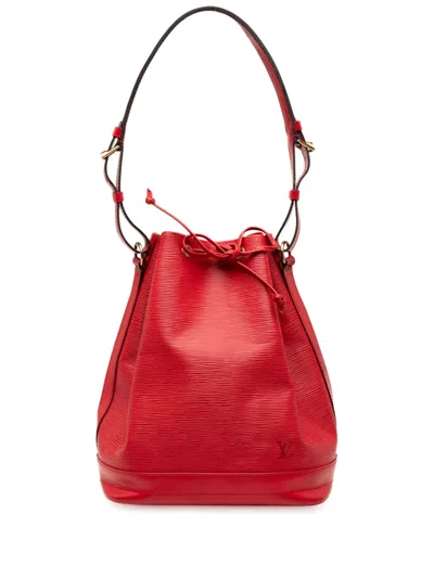 Pre-owned Louis Vuitton 1995 Epi Noe Gm Bucket Bag In Red