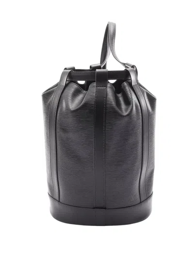 Pre-owned Louis Vuitton 1995 Epi Randonnee Pm Backpack In Black