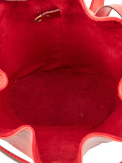 Pre-owned Louis Vuitton 1995 Epi Randonnee Pm Backpack In Red