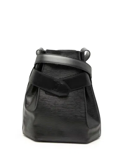 Pre-owned Louis Vuitton 1995 Epi Sac D Epaule Pm Bucket Bag In Black
