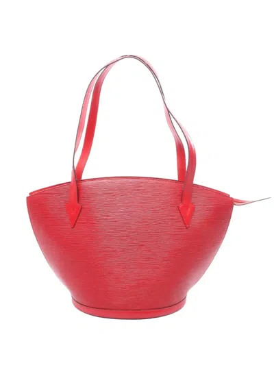 Pre-owned Louis Vuitton 1995 Epi Saint Jacques Gm Long Strap Shoulder Bag In Red