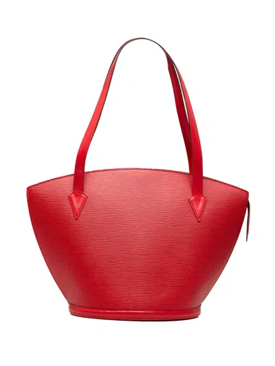 Pre-owned Louis Vuitton 1995 Epi Saint Jacques Gm Long Strap Shoulder Bag In Red