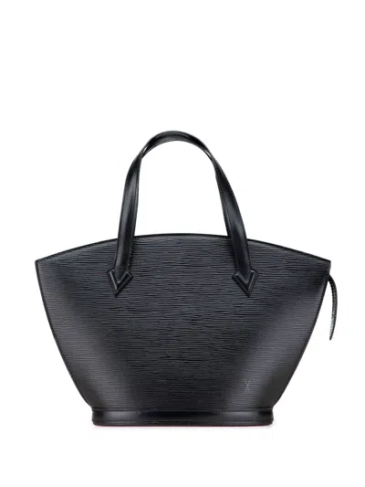 Pre-owned Louis Vuitton 1995 Epi Saint Jacques Pm Short Strap Handbag In Black