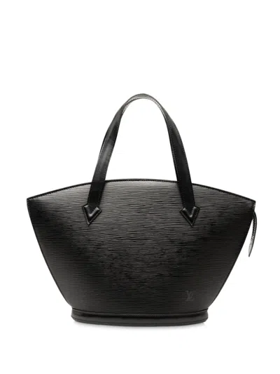 Pre-owned Louis Vuitton 1995 Epi Saint Jacques Pm Short Strap Handbag In Black