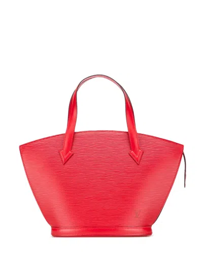 Pre-owned Louis Vuitton 1995 Epi Saint Jacques Pm Short Strap Handbag In Red
