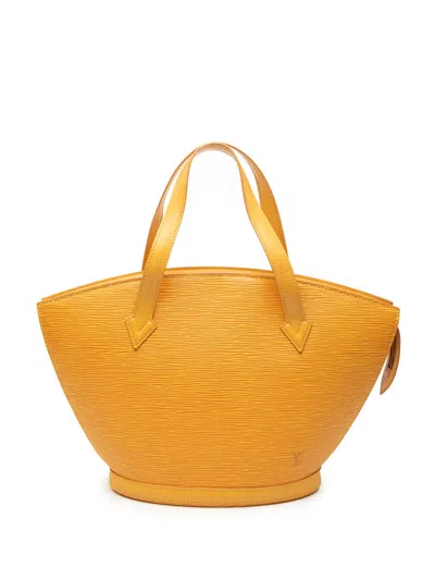 Pre-owned Louis Vuitton 1995 Epi Saint Jacques Pm Short Strap Handbag In Yellow