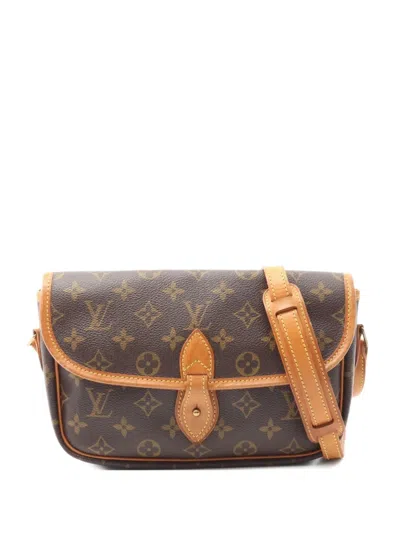 Pre-owned Louis Vuitton 1995 Monogram Gibeciere Pm Shoulder Bag In Brown