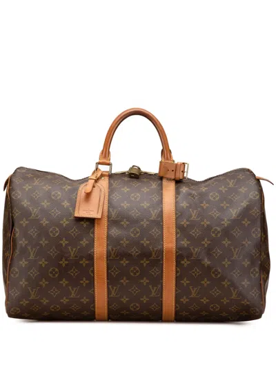 Pre-owned Louis Vuitton 1995 Monogram Keepall 50 Travel Bag