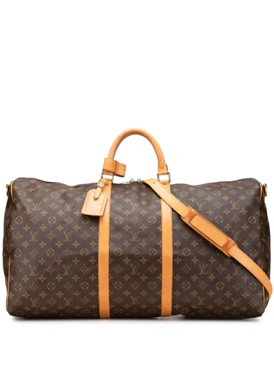 Pre-owned Louis Vuitton 1995 Monogram Keepall Bandouliere 60 Travel Bag