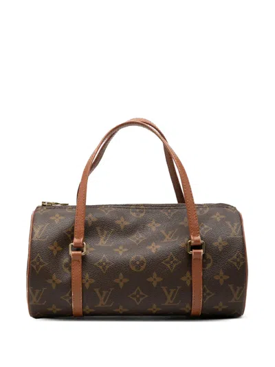 Pre-owned Louis Vuitton 1995 Monogram Papillon 26 Handbag In Brown