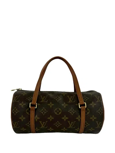 Pre-owned Louis Vuitton 1995 Monogram Papillon 26 Handbag In Brown