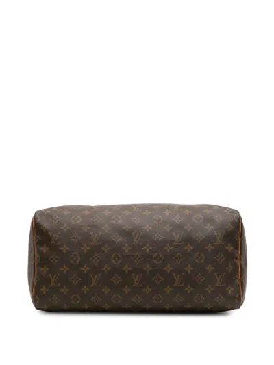 Pre-owned Louis Vuitton 1995 Monogram Speedy 40 Boston Bag In Brown