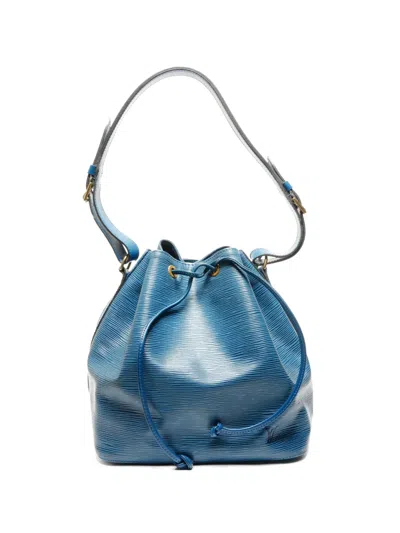 Pre-owned Louis Vuitton 1995 Petit Noe Epi Shoulder Bag In Blue