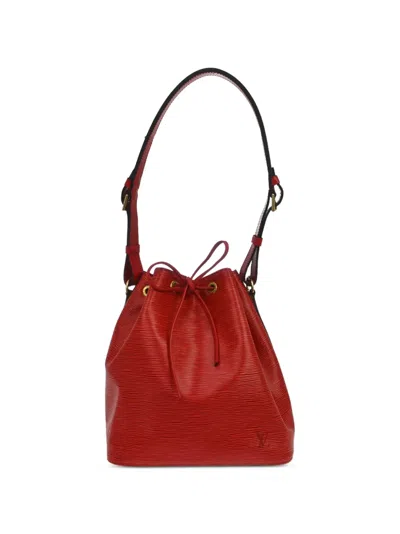 Louis Vuitton 1995 Petite Noe Bucket Bag In Red