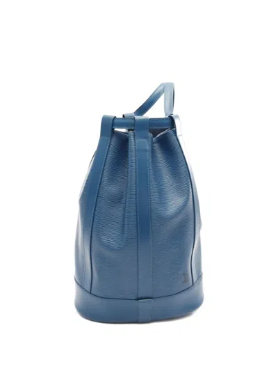 Pre-owned Louis Vuitton 1995 Randonnée Pm Shoulder Bag In Blue