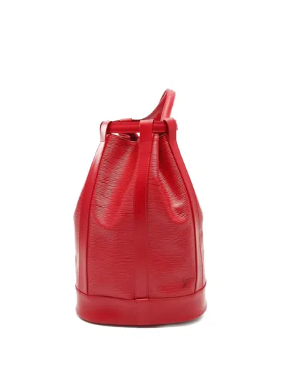 Pre-owned Louis Vuitton 1995 Randonnee Shoulder Bag In Red