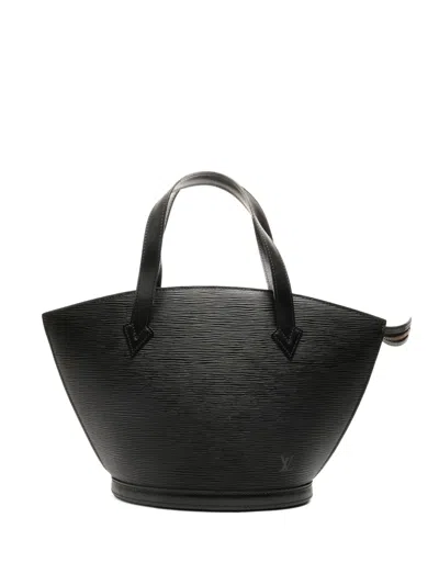 Pre-owned Louis Vuitton 1995 Saint Jacques Epi Textured Tote Bag In Black
