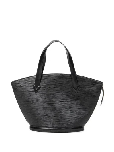 Pre-owned Louis Vuitton 1995 St-jacques Pm Leather Tote Bag In Black