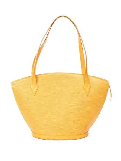 Pre-owned Louis Vuitton 1995 St-jacques Shopping Gm Textured Tote Bag In Yellow