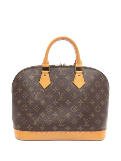 Pre-owned Louis Vuitton 1996 Alma Pm Monogram Handbag In Brown