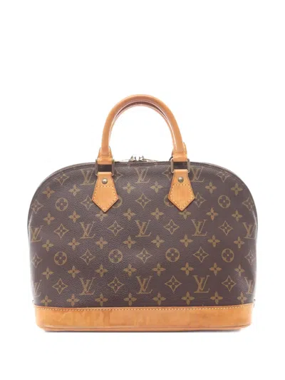 Pre-owned Louis Vuitton 1996 Alma Pm Monogram Tote Bag In Brown