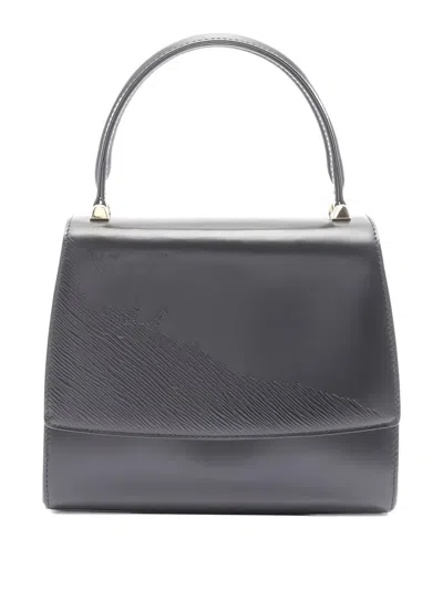 Pre-owned Louis Vuitton 1996 Athens Opera Leather Tote Bag In Black