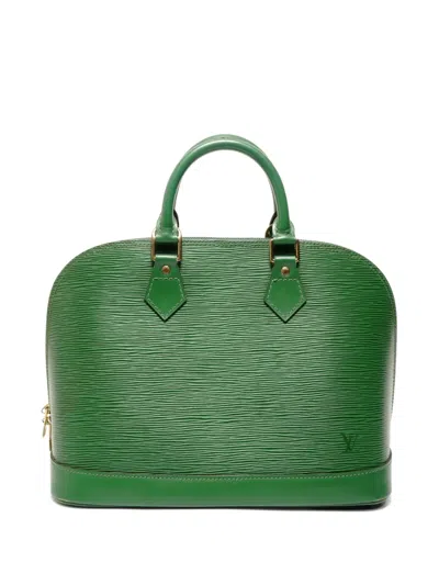 Pre-owned Louis Vuitton 1996 Epi Alma Handbag In Green