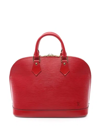 Pre-owned Louis Vuitton 1996 Epi Alma Pm Handbag In Red