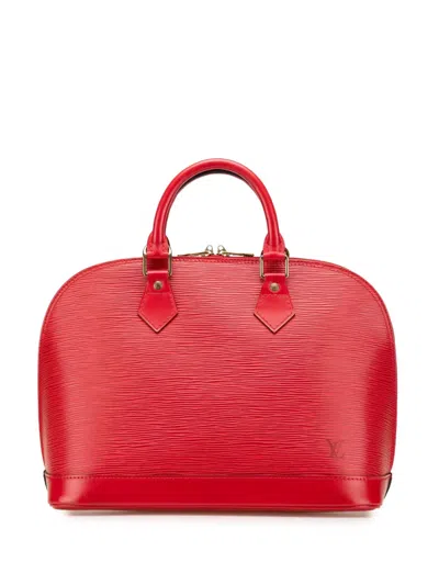 Pre-owned Louis Vuitton 1996 Epi Alma Pm Handbag In Red