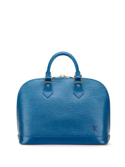 Pre-owned Louis Vuitton 1996 Epi Alma Pm Handbag In Blue