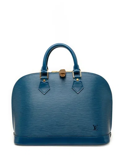 Pre-owned Louis Vuitton 1996 Epi Alma Pm Handbag In Blue