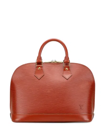 Pre-owned Louis Vuitton 1996 Epi Alma Pm Handbag In Brown