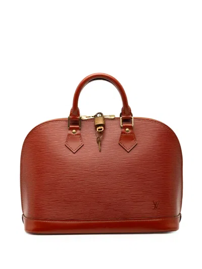 Pre-owned Louis Vuitton 1996 Epi Alma Pm Handbag In Brown