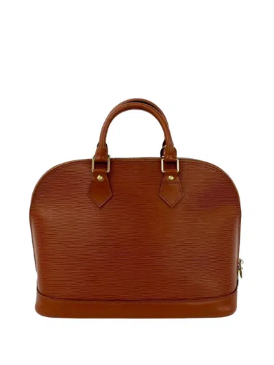 Pre-owned Louis Vuitton 1996 Epi Alma Pm Handbag In Brown