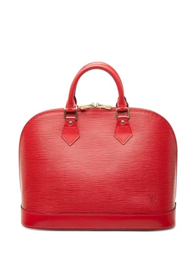 Pre-owned Louis Vuitton 1996 Epi Alma Pm Handbag In Red